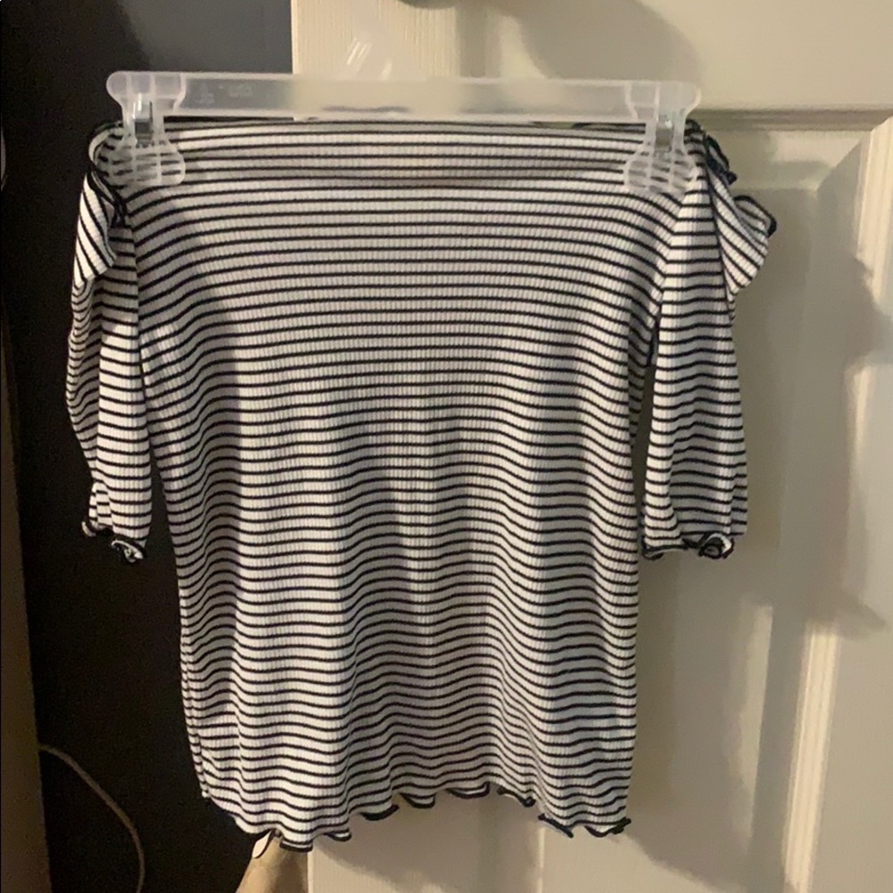 Off the shoulder crop top